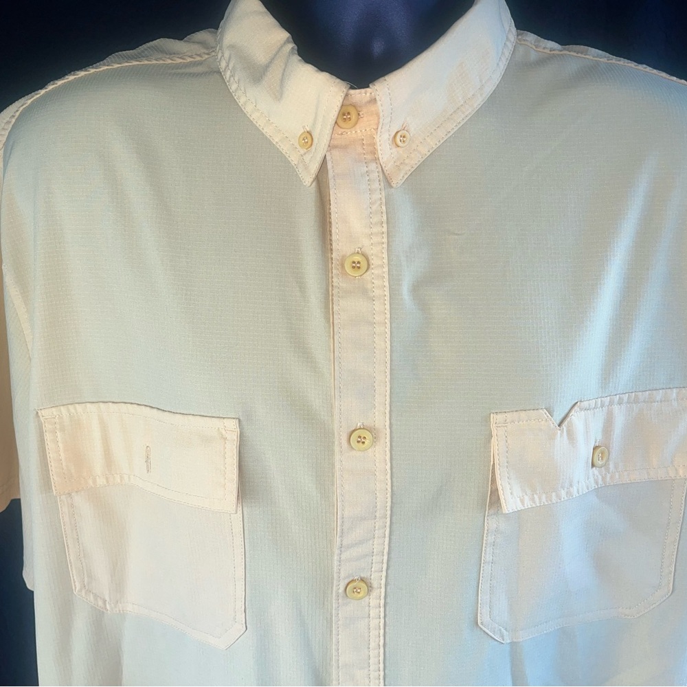 Rugged Earth Outfitters Yellow Shirt XL Outdoor Hiking Fishing - Picture 3 of 7